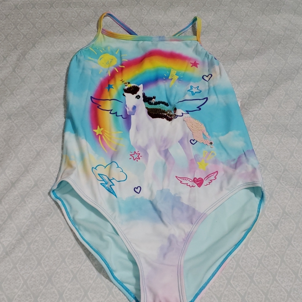 Unicorn UPF 50 swimsuit size 14/16